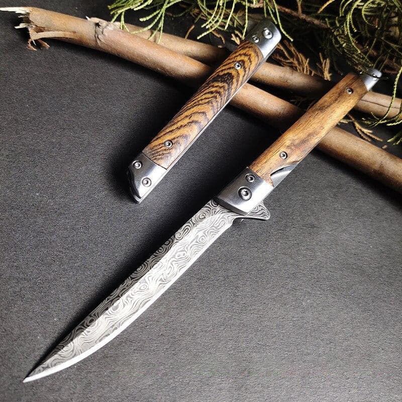 Sharp - Canivete Raiz com acabamento damasco original