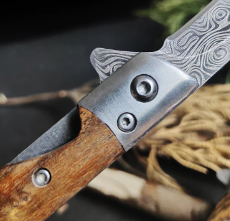 Sharp - Canivete Raiz com acabamento damasco original