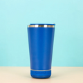 BeatCup™: Copo Térmico Parede Dupla & Caixa de Som Bluetooth