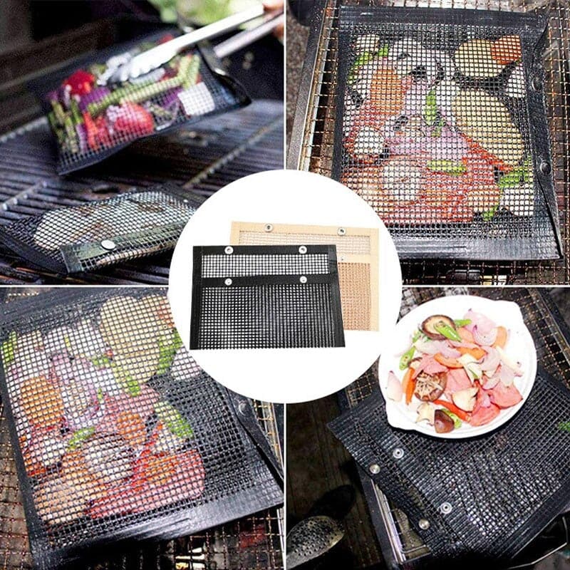 EasyBBQ™ Saco Grelha Antiaderente Churrasco Legumes/Frutos do Mar