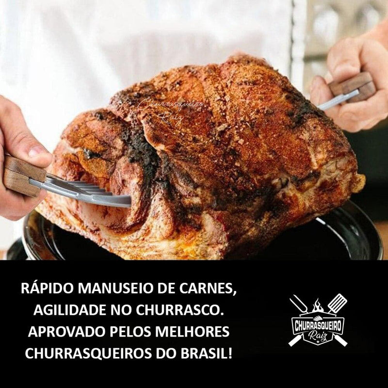 Garra de Urso Trident Quadridente para Churrasco