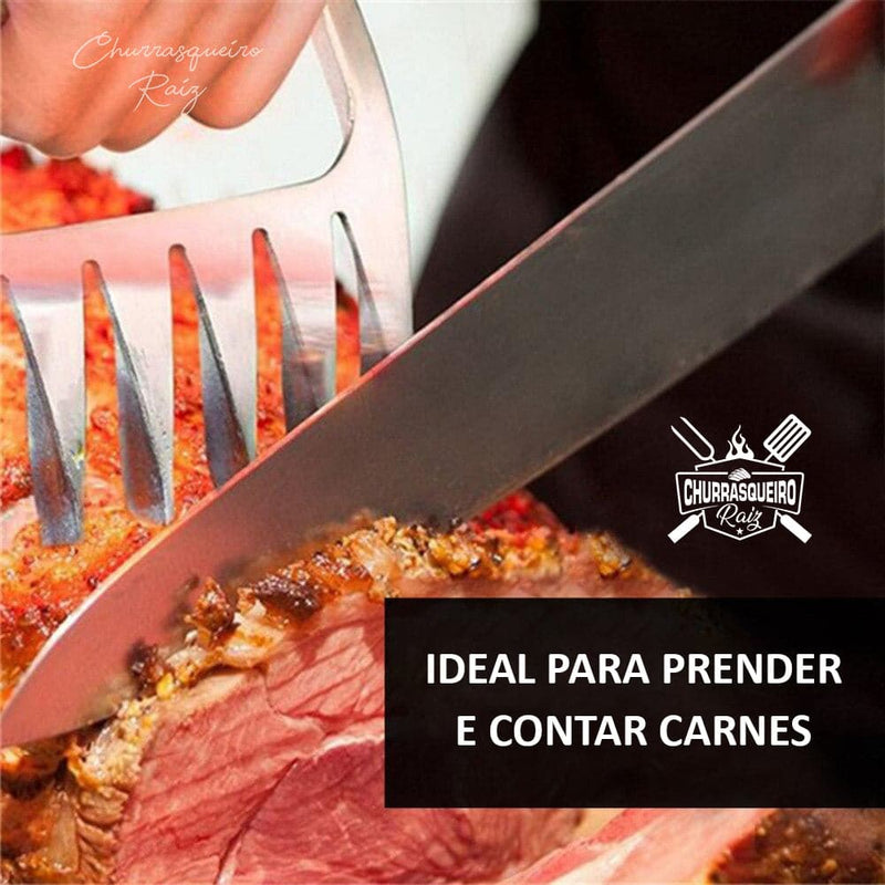 Garra de Urso Trident Quadridente para Churrasco