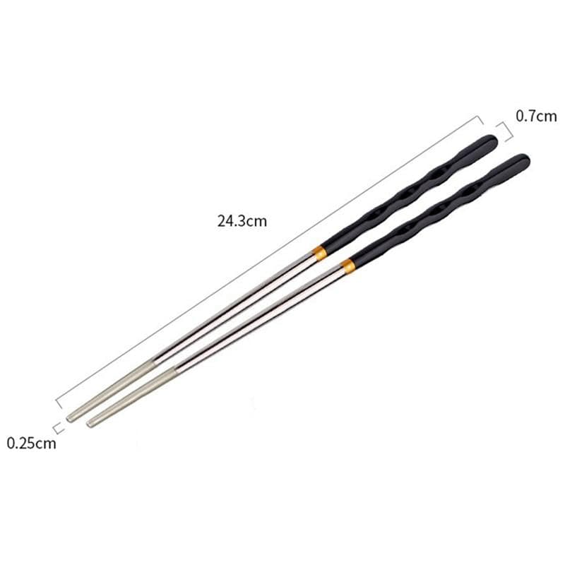 Kit 5 pares de Hashi Premium - Em Inox