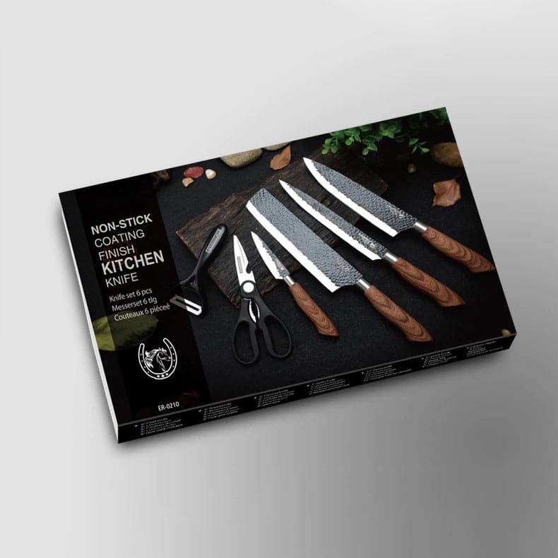 Kit Wood™ - Facas para Churrasco 6 peças