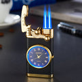 Relógio Isqueiro Maçarico Antigo de Luxo