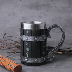 Caneca Rústica do Tempo dos Vikings