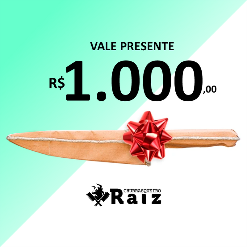 Vale Presente - Gift Card Churrasqueiro Raiz