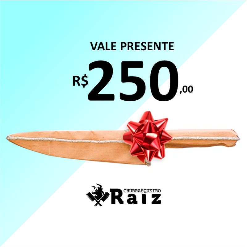 Vale Presente - Gift Card Churrasqueiro Raiz