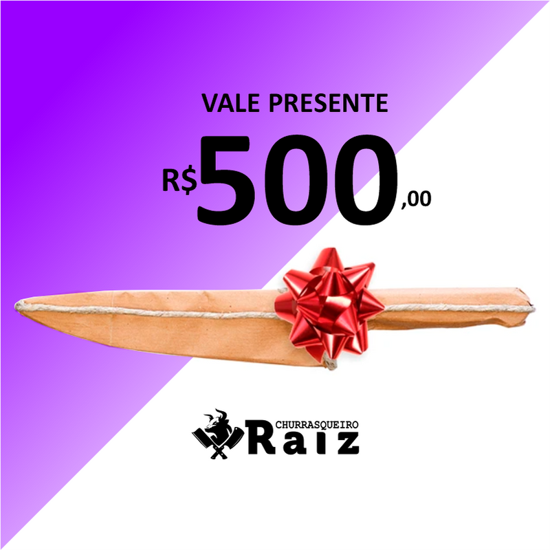 Vale Presente - Gift Card Churrasqueiro Raiz