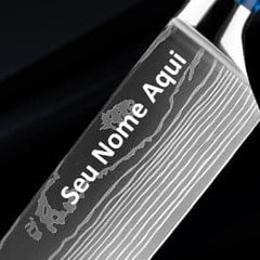 Gravação Laser de nome personalizado em sua Faca